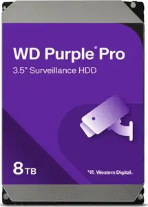 HDD AV WD Purple Pro (3.5'', 8TB, 256MB, 7200 RPM, SATA 6 Gb/s) WD8002PURP