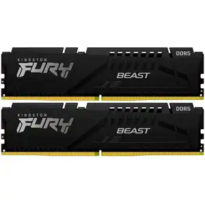 Kingston 64GB 6000MT/s DDR5 CL30 DIMM (Kit of 2) FURY Beast Black XMP, KF560C30BBK2-64