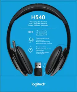 Slušalice Logitech H540, USB, crne