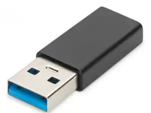 DIGITUS USB Typ-C Adapter, Typ A to C M/F, 3A, 5GB, 3.0 Version, black
