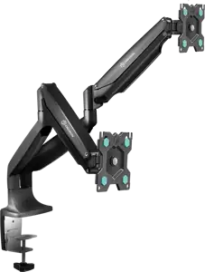ONKRON Dual Monitor Desk Mount Stand for 13 to 32-Inch LCD LED Monitors up to 9 kg, Black