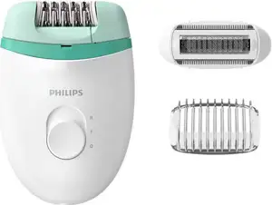 Epilator PHILIPS Satinelle Essential s kabelom BRE245/00, bijelo-zeleni