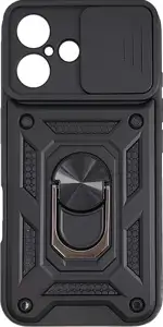 MM TPU IPHONE 16 - ANTI-SHOCK WITH RING crna