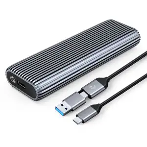 Case ext. for M.2 SATA 2230-2280 to USB 3.2 Gen2 Type-C, ALU, ORICO AM2C3