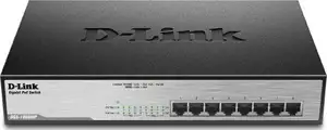 D-Link DGS-1008MP 8-Port 10/100/1000Mbps Desktop Switch Gigabit PoE+