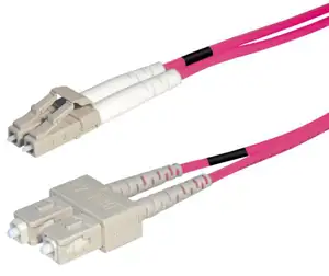 Transmedia Fibre optic MM OM4 Duplex Patch cable LC-SC 2m