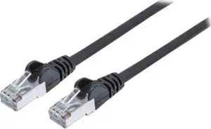 S/FTP 26 AWG, CAT7 Raw Cable, CAT6a Modular plugs, 10 m, Black