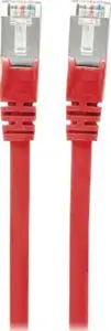 S/FTP 26 AWG, CAT7 Raw Cable, CAT6a Modular plugs, 3 m, Red