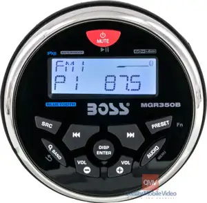 Marine radio BOSS MARINE MGR350B, 4x60W, MP3/WMA/USB/Aux-in/RDS/BT, mobitel daljinski