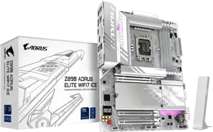 GIGABYTE Z890 AORUS ELITE WIFI7 ICE, DDR5, SATA3, USB4, DP, 2.5GbE, WIFI 7, LGA1851 ATX