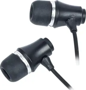 Gembird Stereo earphones, gold-plated 3.5 mm jack, metal, black