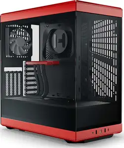 Hyte Y40 Midi Tower, Tempered Glass – crna/crvena