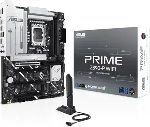 ASUS Prime Z890-P WiFi, DDR5, PCIe 5.0, USB 3.2, SATA3, DisplayPort, 2.5GbE LAN, WiFi 7, LGA1851, ATX