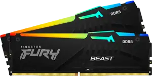 Kingston 64GB 6400MT/s DDR5 CL32 DIMM (Kit of 2) FURY Beast Black EXPO, KF564C32BBEK2-64
