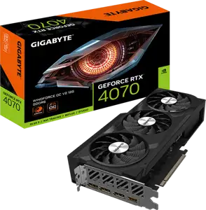 GIGABYTE Video Card NVIDIA GeForce RTX 4070 V2 WINDFORCE OC 12GB, GDDR6X 12GB/192bit, PCI-E 4.0, 1x HDMI, 3x DP, Retail
