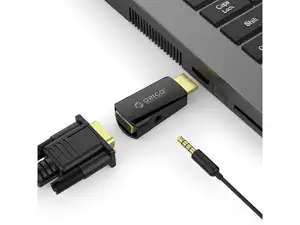 Adapter HDMI to VGA + 3.5 mm, ORICO XD-HLFV-BK