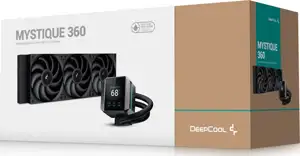 AIO tekući hladnjak DeepCool MYSTIQUE 360, 360 mm, LCD, crn