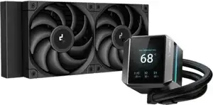 AIO Liquid Cooler DeepCool MYSTIQUE 240, 240mm, LCD, Black