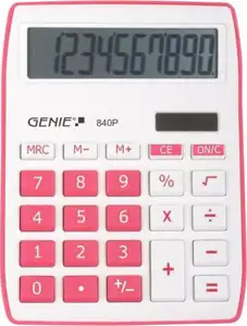 GENIE Tischrechner 840P pink