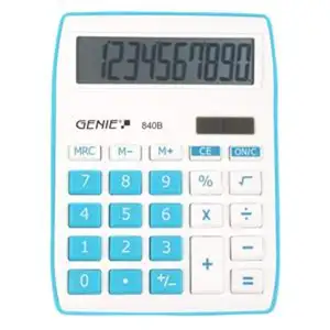 GENIE Tischrechner 840B blau