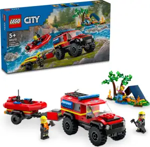 LEGO City Feuerwehrgeländewagen mit Rettungsboot 60412