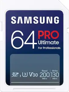 SD Card 64GB Samsung SDXC PRO Ultimate CL10 retail