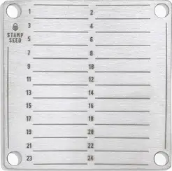 Stamp Seed Titanium Seed Phrase Storage Plate