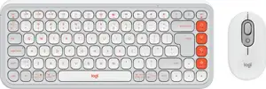 Keyboard & Mouse Logitech POP Icon Combo, Bluetooth, Off-White, SLO g.
