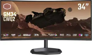 Monitor 34'' (87 cm) UWQHD VA 180Hz, HDR400, Curved, 2xHDMI, DisplayPort, USB-C DP Alt, Speakers, Cooler Master GM34-CWQ2