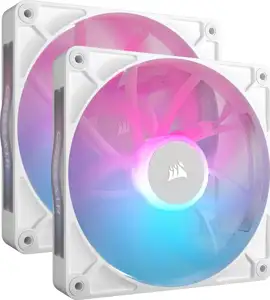 Ventilator Corsair RX iCUE LINK RX140 RGB White140mm RGB Fan, Dual Fan Kit