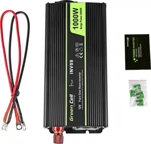 Green Cell strujni inverter 12V na 230V, 1000W/2000W Pure Sine Wave (INV09)