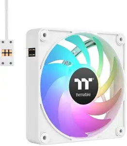 140mm Thermaltake CT140 EX ARGB Sync PC Cooling Fan White 3 Fan Pack