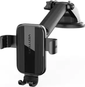 Vention Auto-Clamping Car Phone Mount With Suction Cup, Black