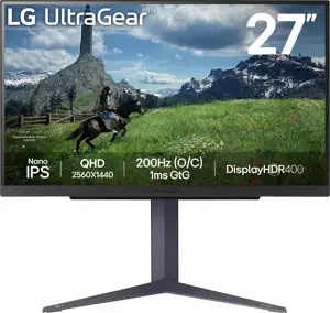 LG 27GS85Q, IPS, QHD, 2xHDMI, DP, USB, 180Hz, 1ms