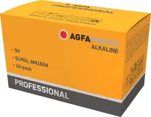 AgfaPhoto Batterie Alkaline Professional -9V E-Block 10St.
