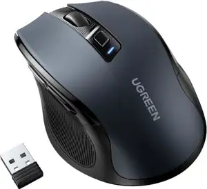 Miš UGREEN, bežični, ergonomski, 4000 DPI, crni