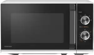 SOLO Microwave Oven, 23 Litres, Rotating Plate with Storage, Timer, Built-in LED Lights, 800 W, color:White, Dimensions: 442*368*260 mm