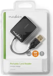 Čitač memorijskih kartica NEDIS CRDRU2300BK, Multicard, USB 2.0