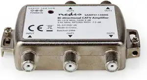 Antensko pojačalo NEDIS SAMP41148ME, 4 izlaza, Gain 9 dB, 85 - 1218 MHz