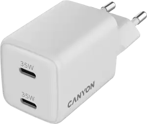 CANYON charger CU35CC GaN 35W 2xPD EU White