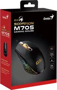 Genius Scorpion M705, igraći miš, RGB, 7200dpi