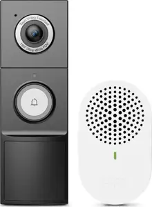 TP-Link Tapo Smart bežično zvono za vrata s video kamerom 2K 5MP 2560×1920px, 180° dijagonalno, 3DNR, WDR, dvosmjerni audio, 16x zoom, detekcija pokreta, FC night vision, glasovna kontrola, IP66
