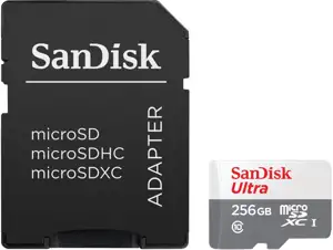 SANDISK Ultra 256GB microSDXC + SD Adpt
