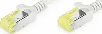 DIGITUS CAT 6A U/FTP tanki patch kabel 1m sivi