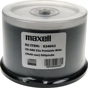 MAXELL CD-R 700MB 50 pcs. 52x80 min, spindel, CD-R for printing