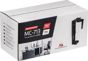 The MC-713 PC Holder Computer Under Desk Table Bracket Support Storage