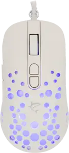 WHITE SHARK RGB gaming miš GM-9004 TRISTAN bijeli 12.800dpi