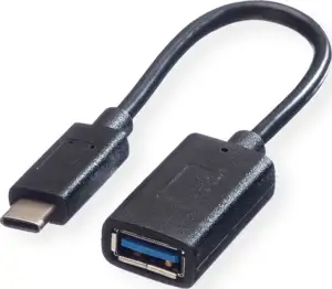 Roline VALUE adapter USB-C(M) na USB TIP-A (F), 0.15m, crni