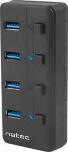 NATEC HUB USB 3.0 MANTIS 2 4-PORTS WITH SWITCH+POWER SUPPLY