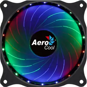 Aerocool COSMO12FRGB PC Fan 12cm LED RGB Molex Connector Silent Black